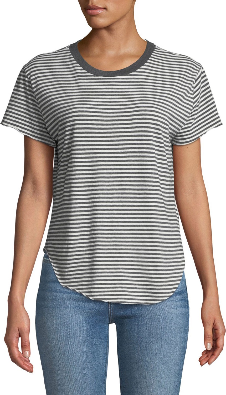 FOREO Striped Crewneck Vintage Tee