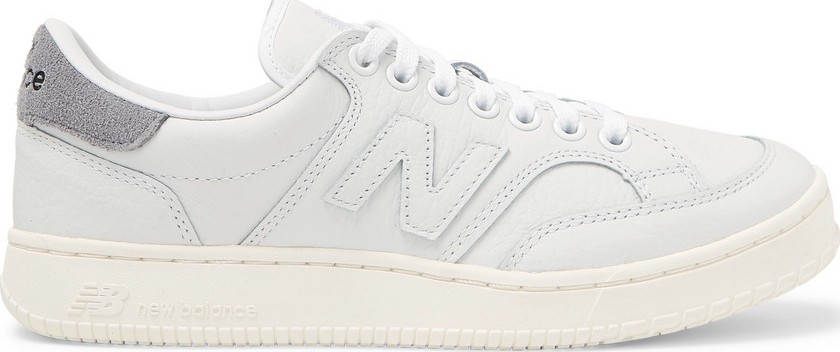 New Balance CT400 Suede-Trimmed Full-Grain Leather Sneakers