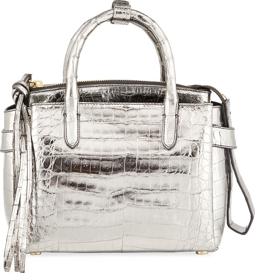 Nancy Gonzalez Cristy Small Metallic Satchel Bag