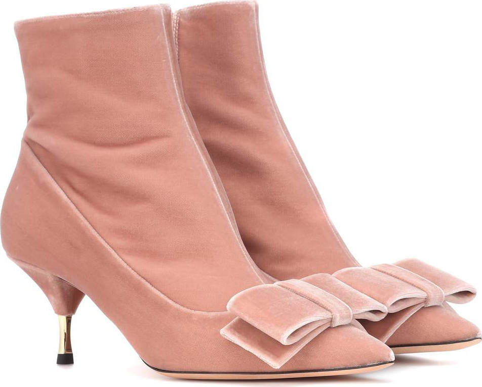 ROCHAS Velvet ankle boots
