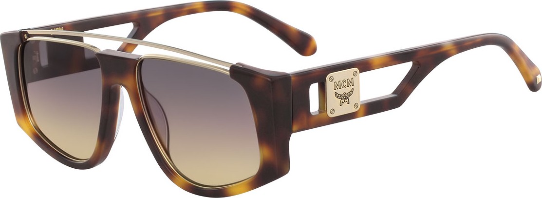 MCM Acetate & Metal Aviator Sunglasses