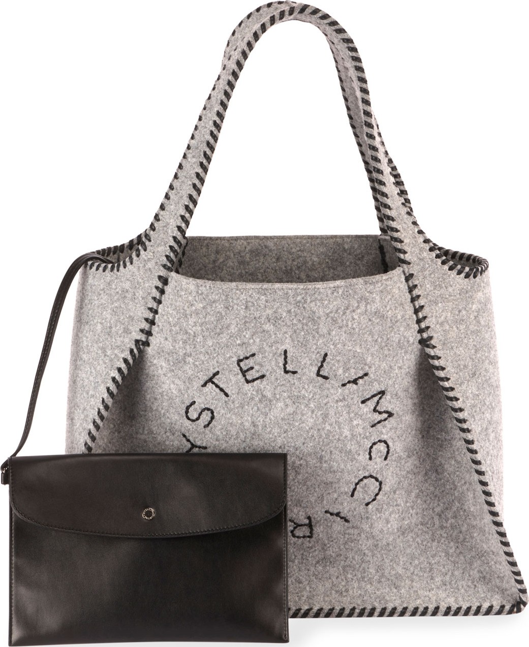 Stella McCartney Stella Felt Logo Tote Bag