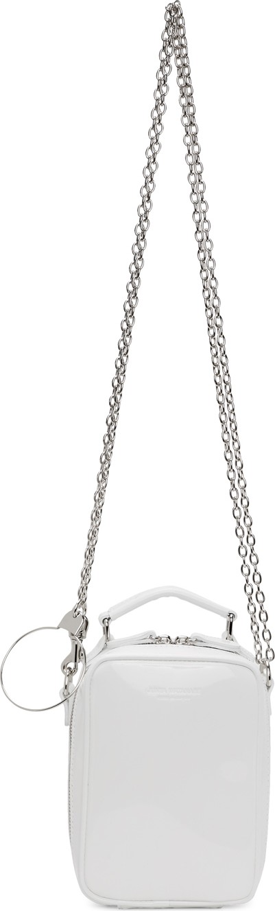 Junya Watanabe White Steer Glass Glossy Bag