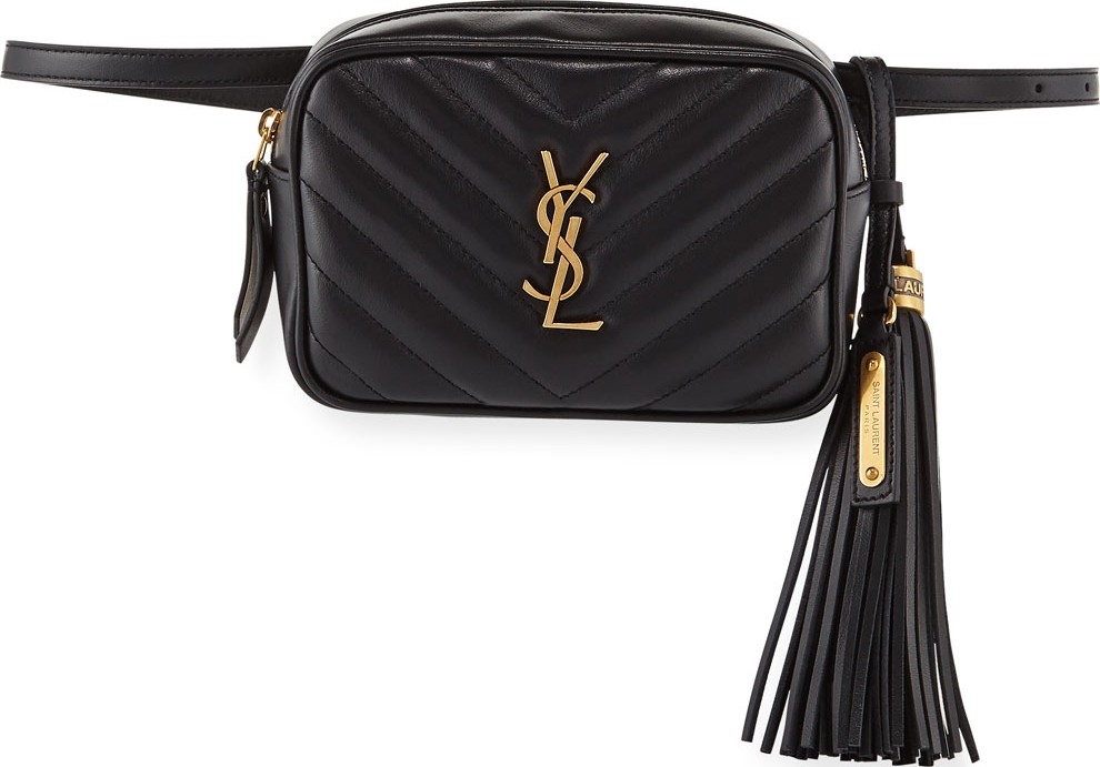 Saint Laurent Lou Monogram YSL Quilted Leather Belt Bag