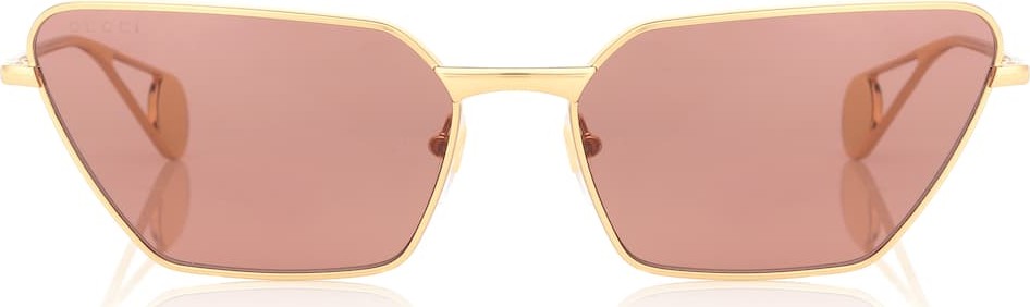 Gucci Angular metal sunglasses