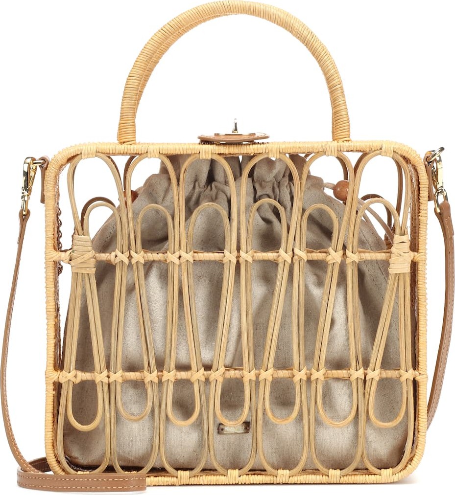 KAYU Safia rattan tote
