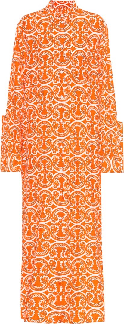 Jil Sander Printed fil coupé shirt dress