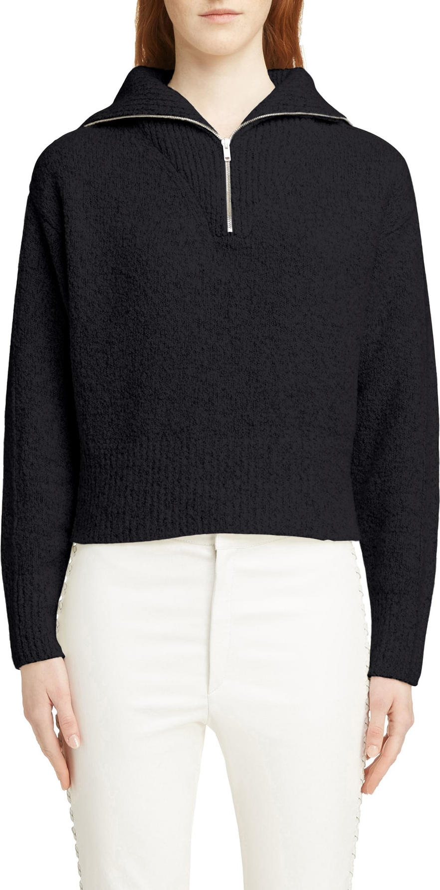 Isabel Marant Fancy Half Zip Wool & Cashmere Blend Sweater