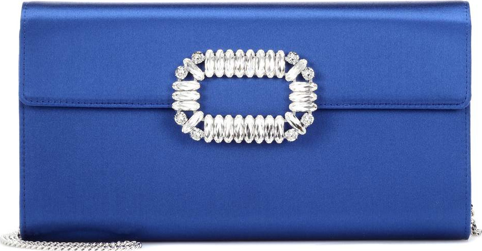 Roger Vivier Evening Envelope satin clutch