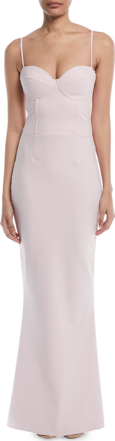 La Petite Robe di Chiara Boni Dionella Sweetheart Cami-Strap Column Gown