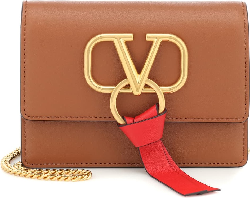 Valentino Valentino Garavani VRING leather shoulder bag