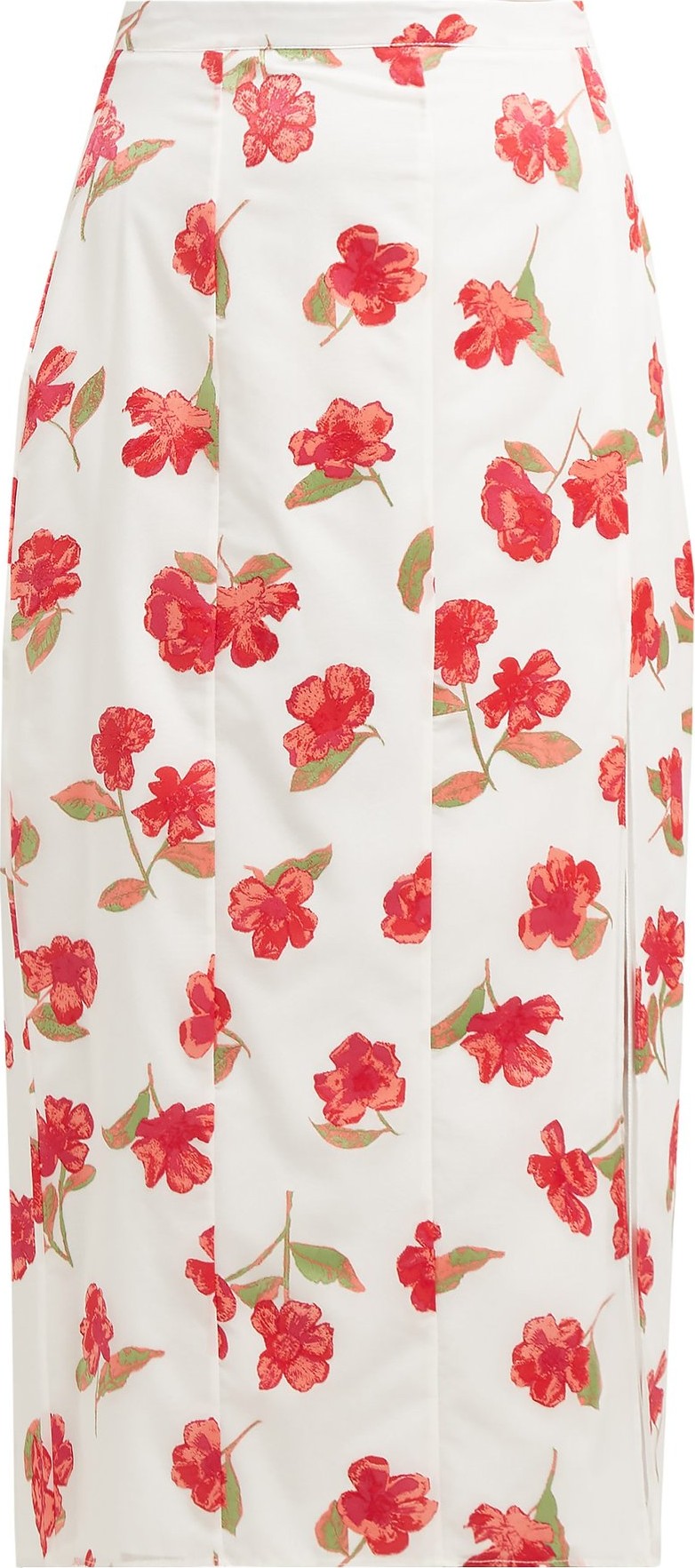 Altuzarra Stefano floral devoré-chiffon midi skirt