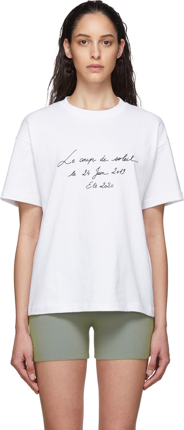 Jacquemus White 'Le T-Shirt Coup de Soleil' T-Shirt