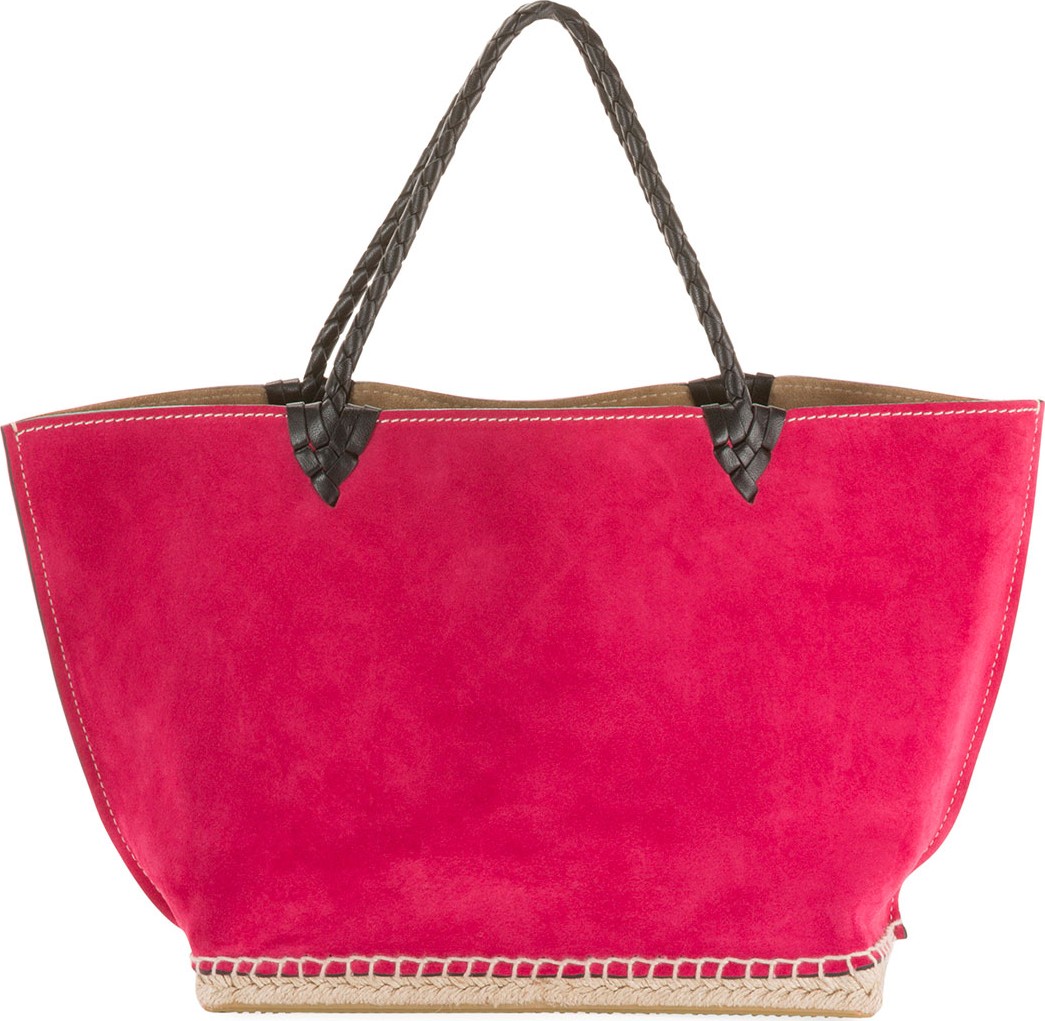 Altuzarra Small Espadrille Tote Bag  Dark Pink