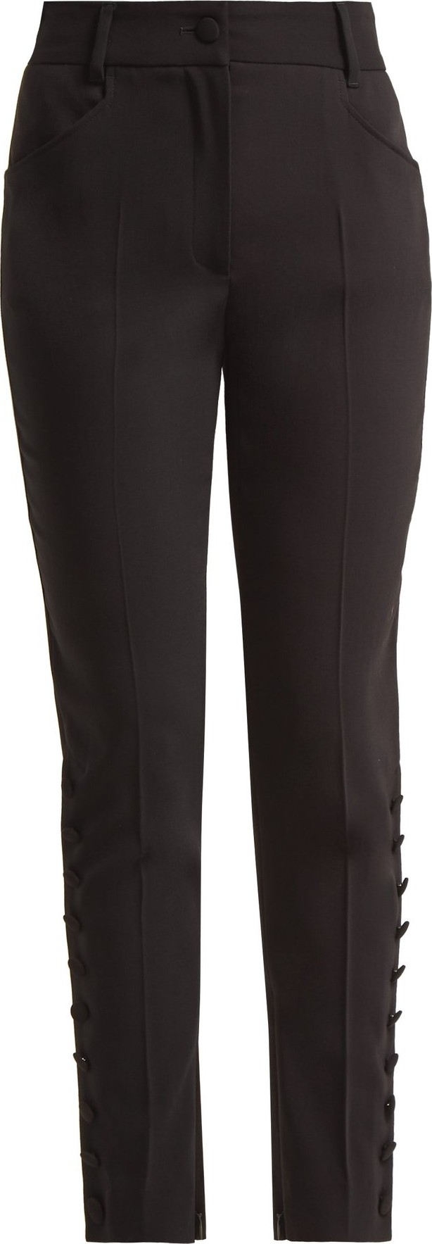Dolce & Gabbana Slim-leg wool-blend trousers