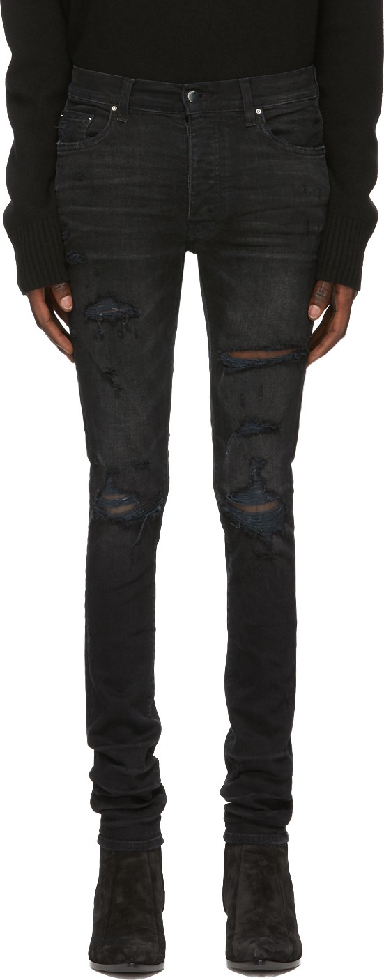 Amiri Black Thrasher Plus Jeans