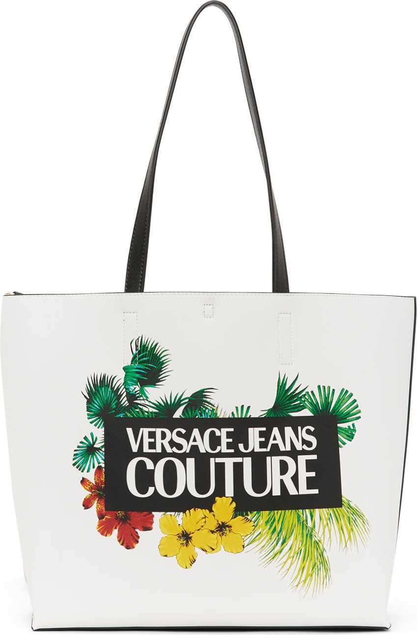 Versace Jeans Couture Reversible White Tropical Tote