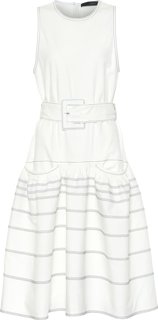 Proenza Schouler Stretch cotton twill midi dress