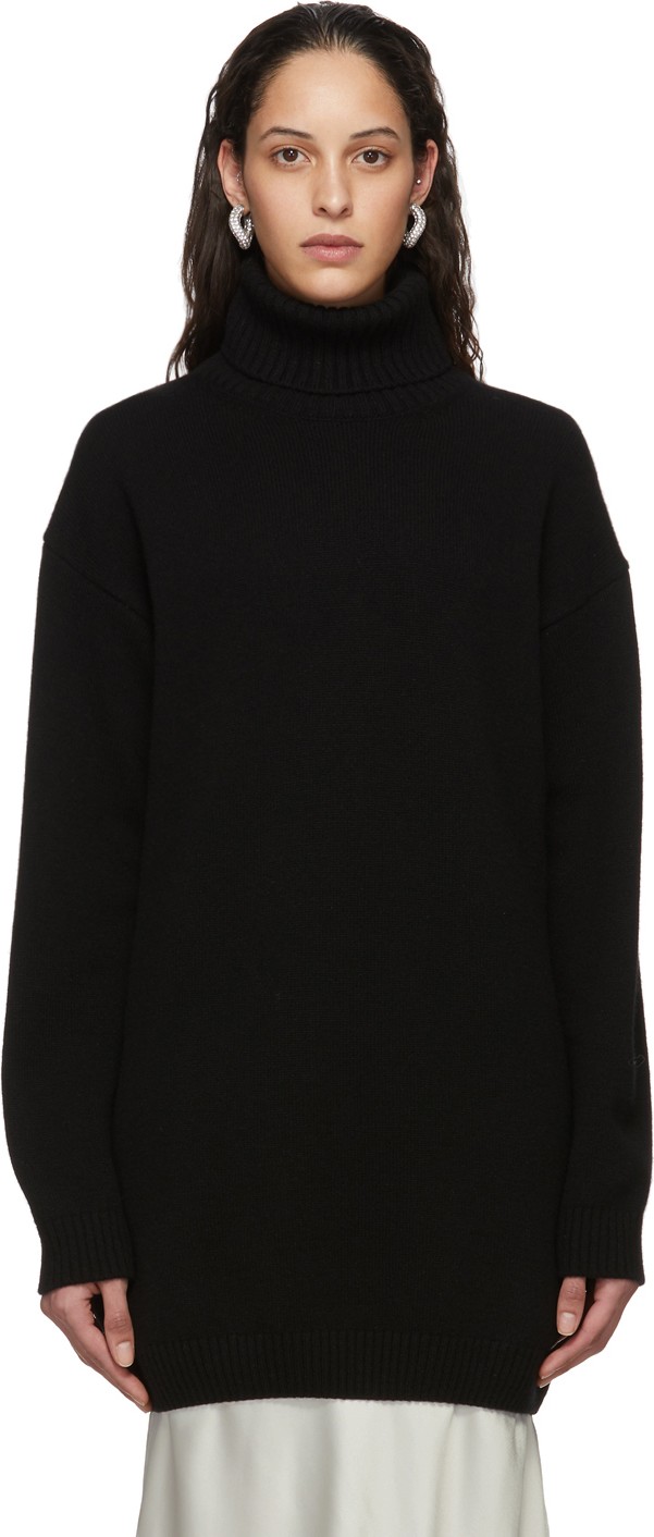 Gauge81 Black Oversized Cashmere Perth Turtleneck