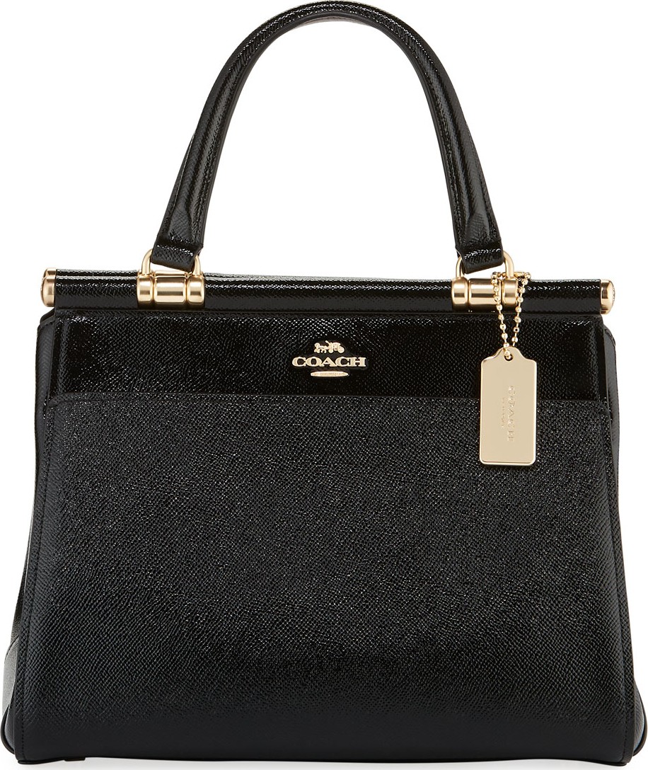 COACH Crossgrain Patent Grace Bag