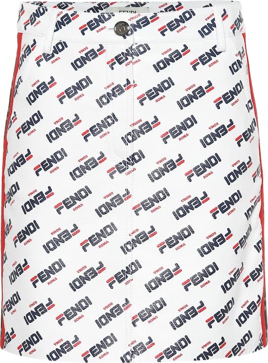 Fendi FENDI MANIA leather miniskirt