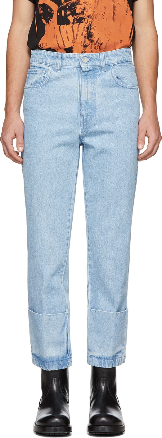Raf Simons Blue Turn Up Jeans Raf Simons Blue Turn Up Jeans