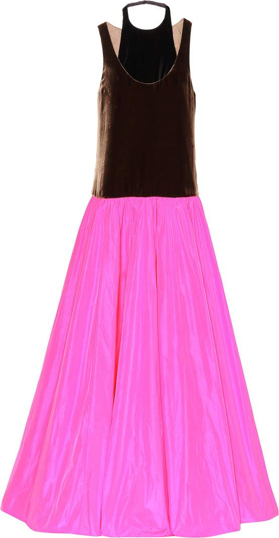 Valentino Color-blocked gown