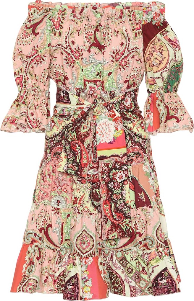 Etro Printed cotton minidress