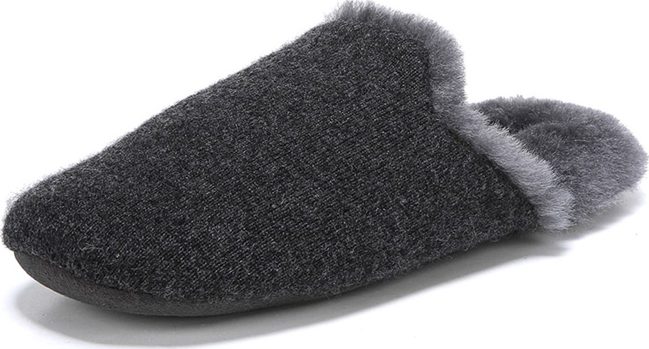Vince Cadie Flat Slippers with Fur Trim