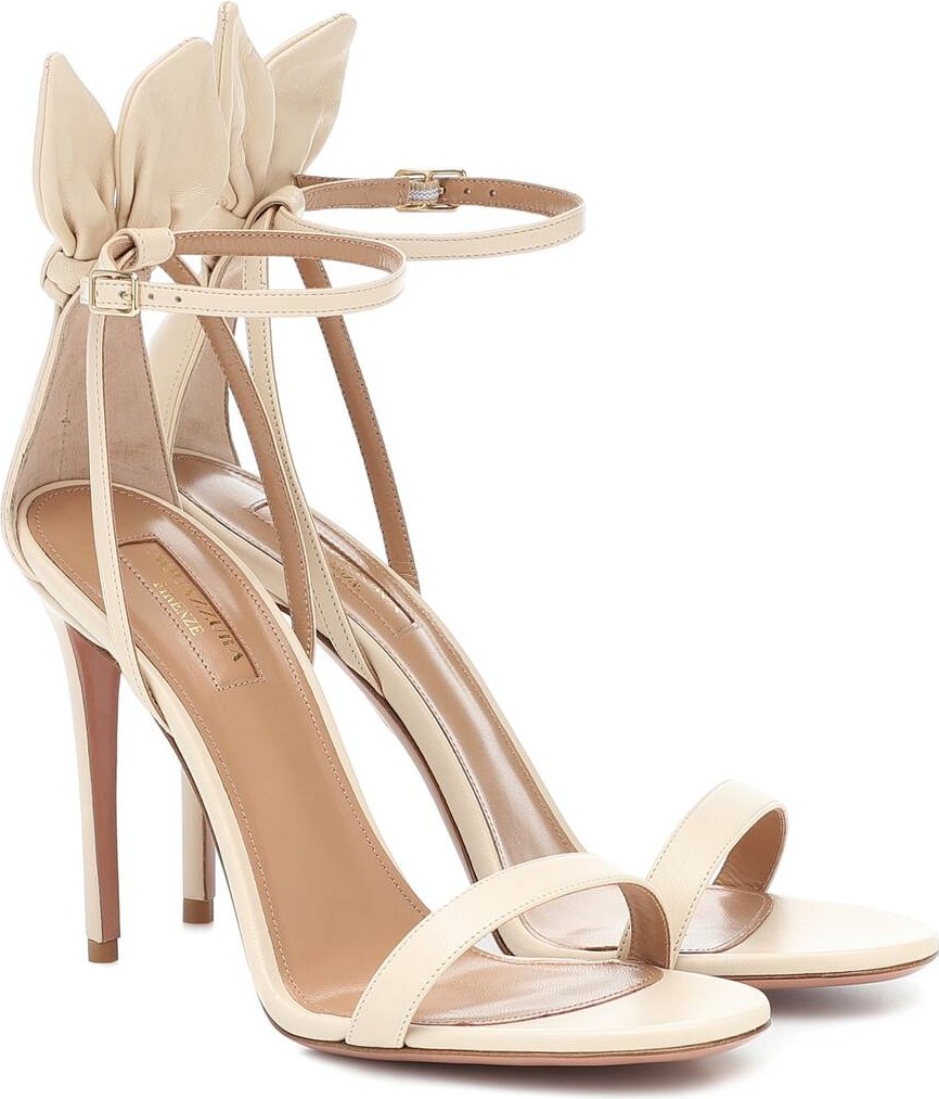 Aquazzura Deneuve 105 leather sandals