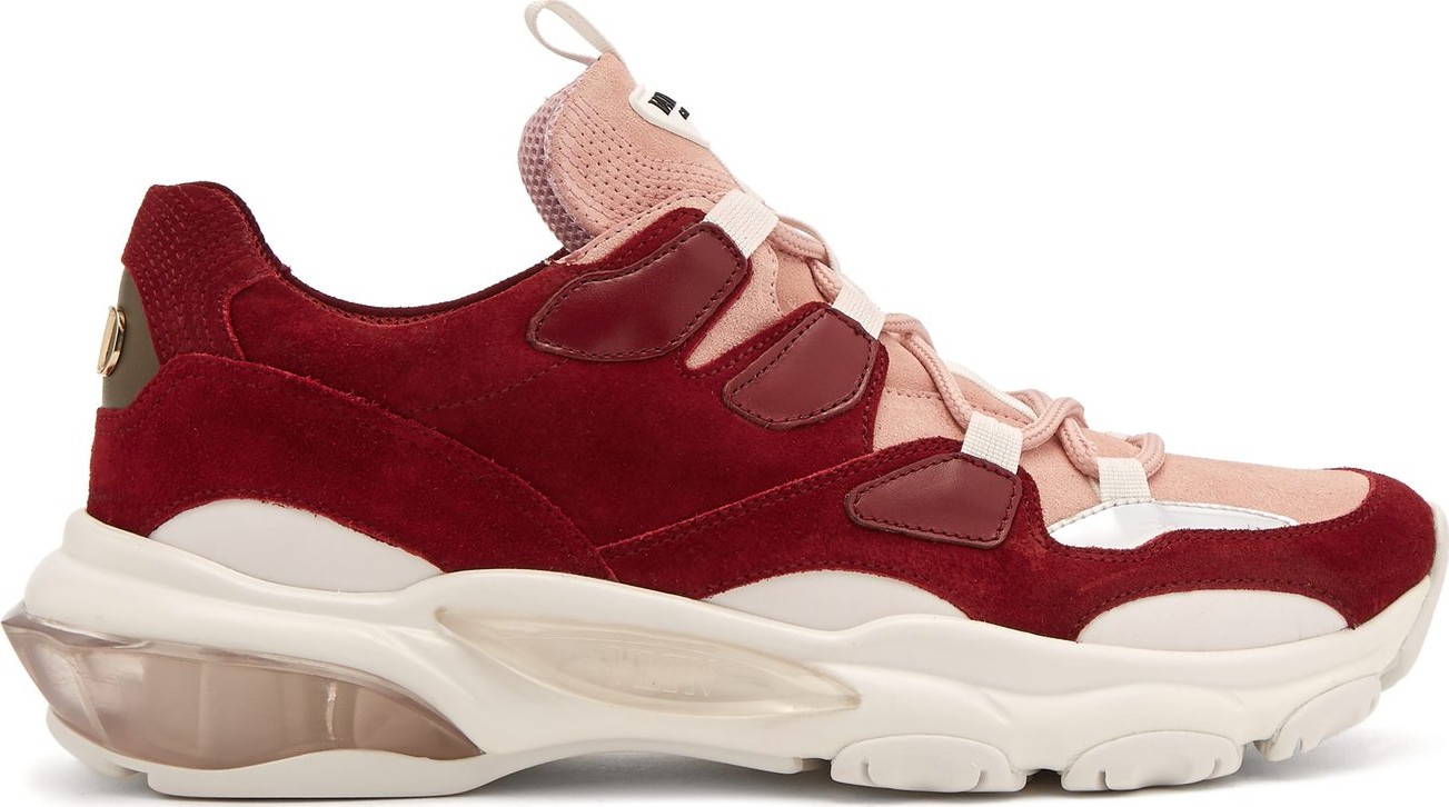 Valentino Bounce low-top suede trainers