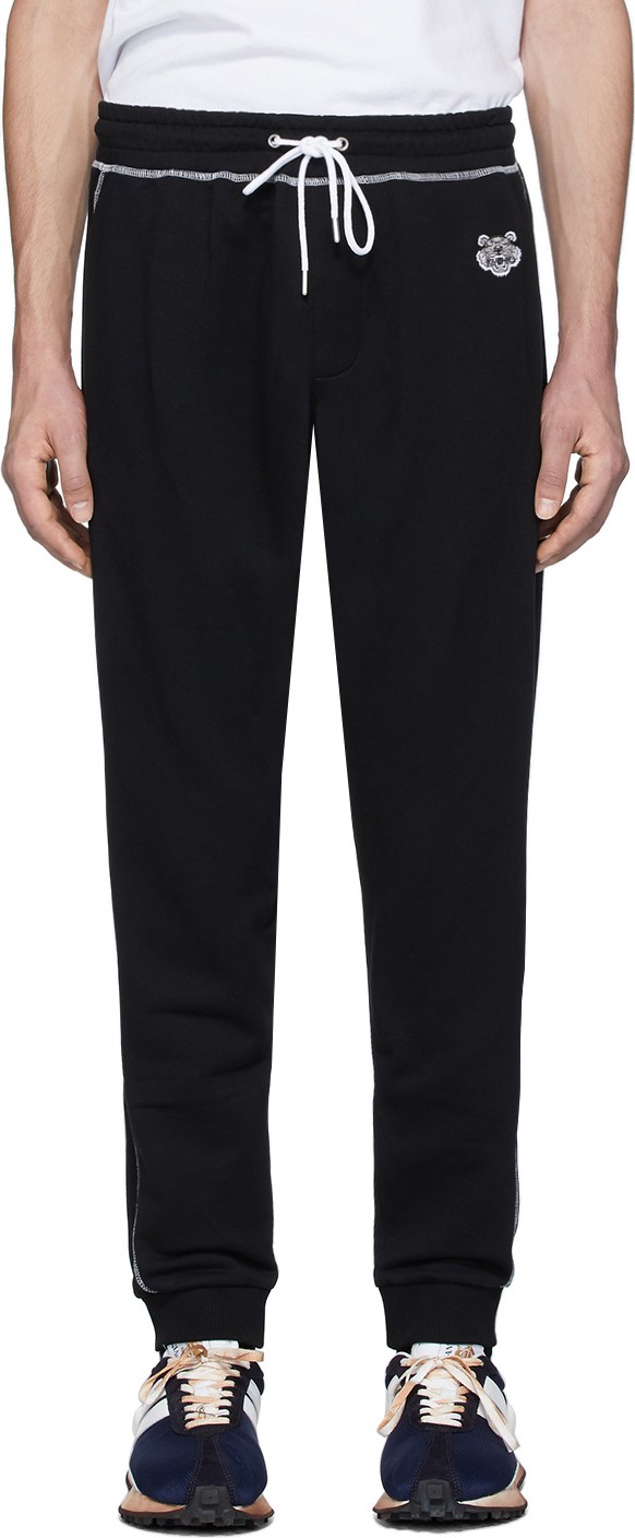 KENZO Black Tiger Crest Lounge Pants