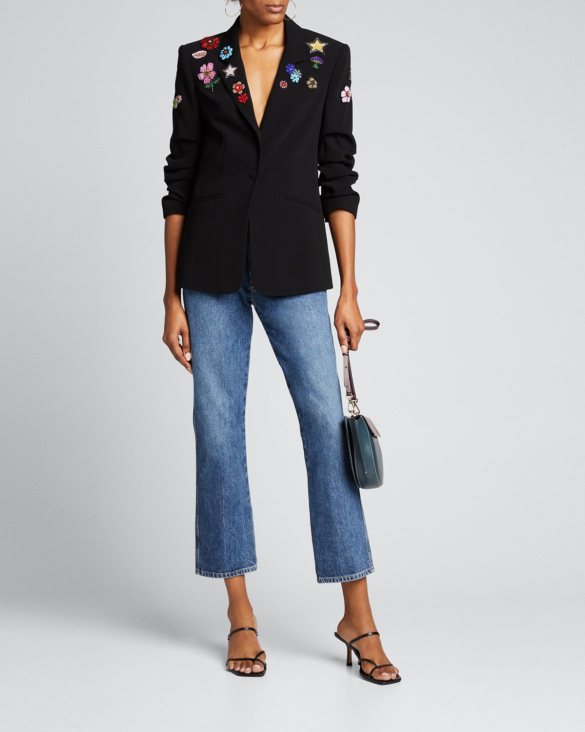 Cinq A Sept Kylie Flower Power Embroidered Jacket