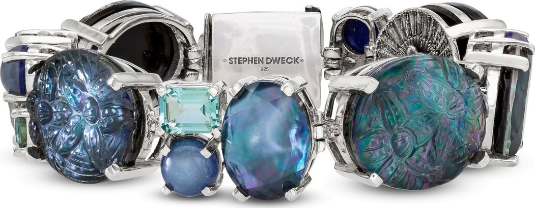 Stephen Dweck Multihued Blue Stone Bracelet