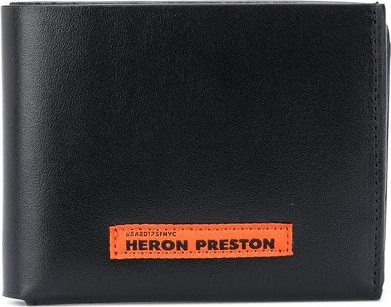 Heron Preston - Foldover leather wallet