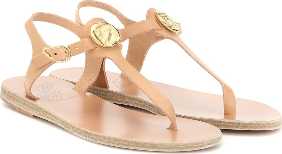 Ancient Greek Sandals Lito Coin leather sandals