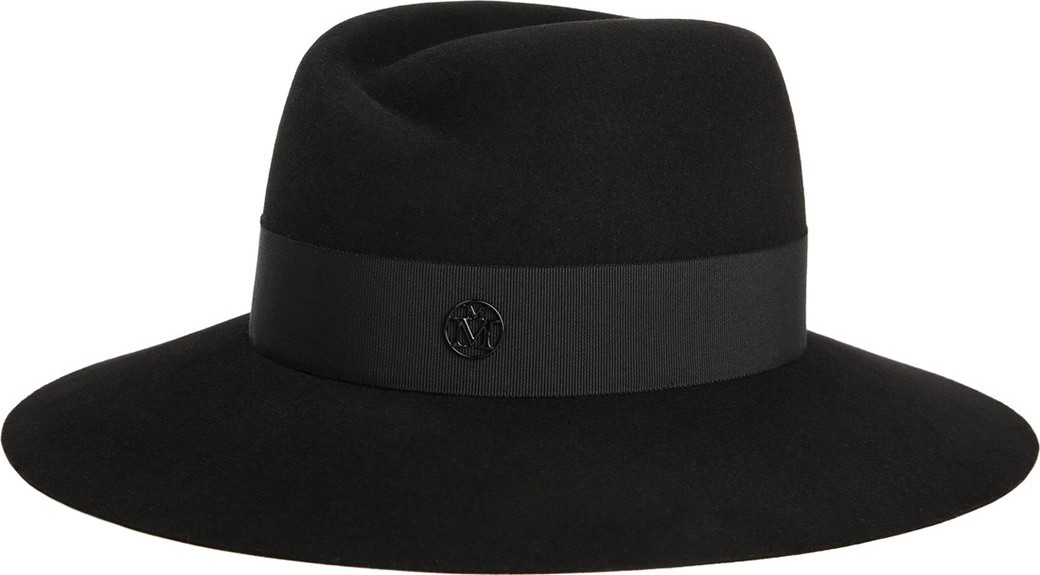 Maison Michel Virginie Rabbit Felt Fedora Hat