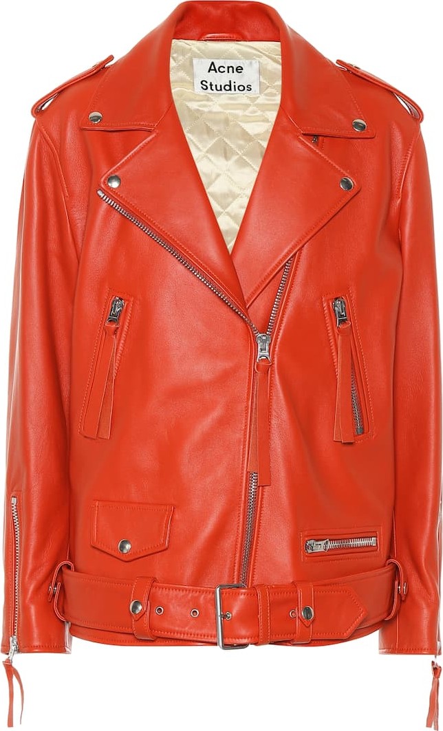 Acne Studios New Myrtle leather jacket