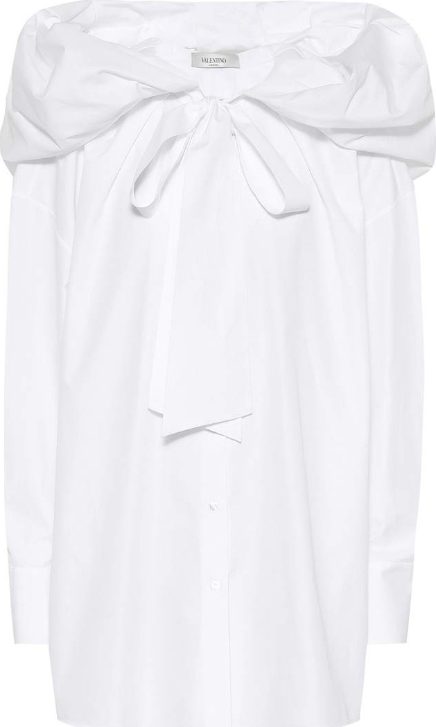 Valentino Hooded cotton poplin shirt