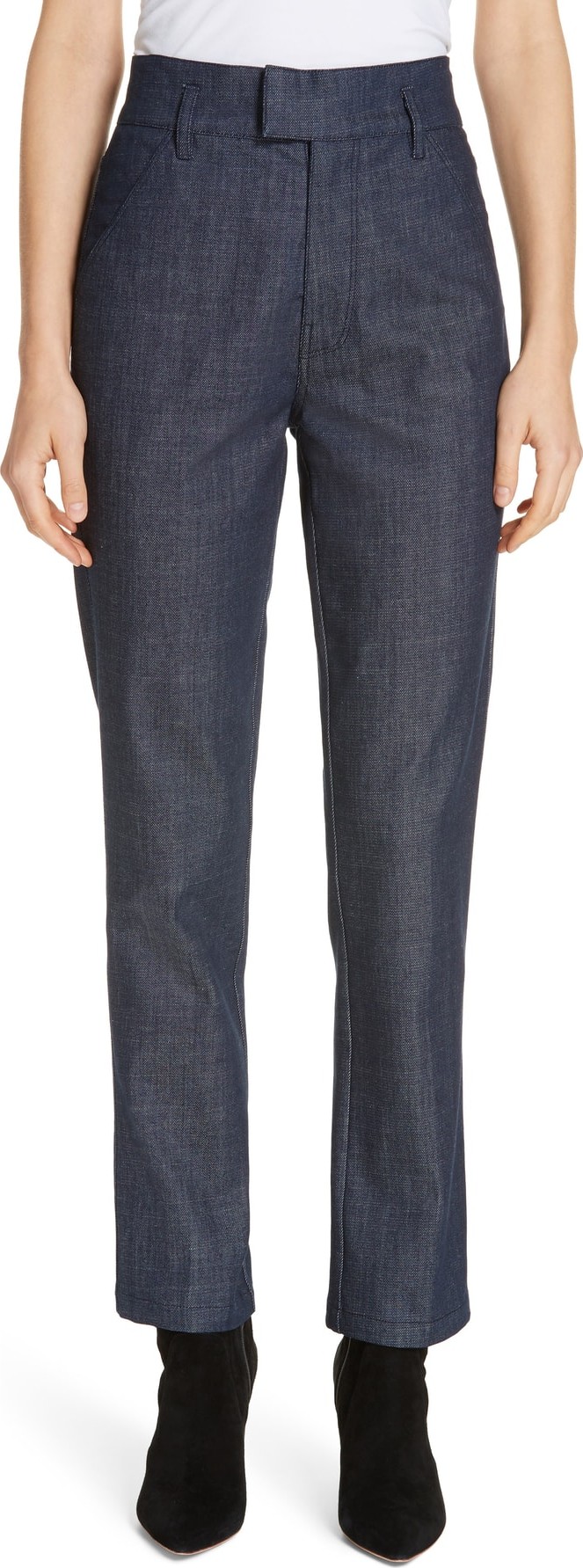 FRAME DENIM Slender Straight Leg Denim Trousers