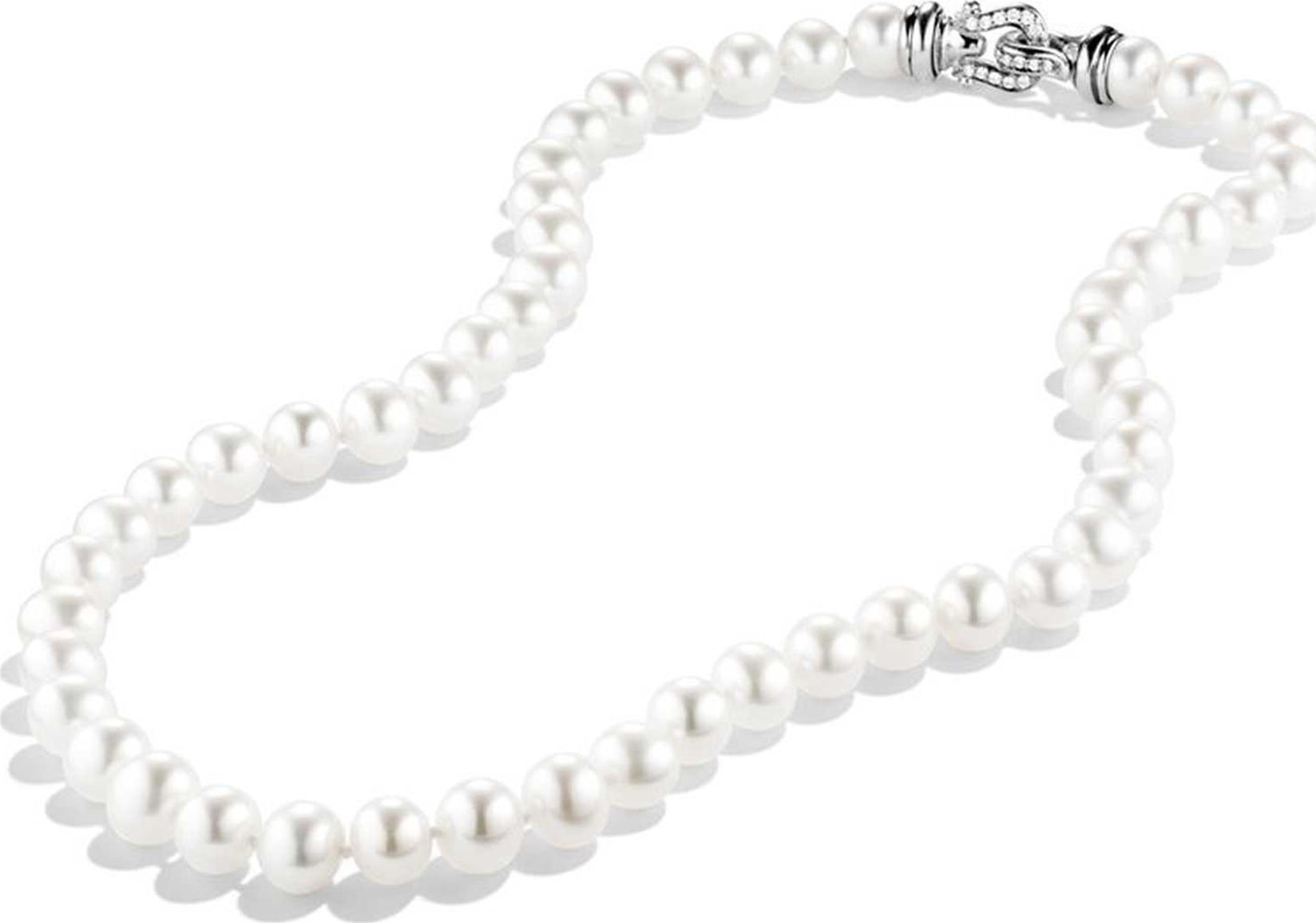 David Yurman Pearl Necklace with Diamonds