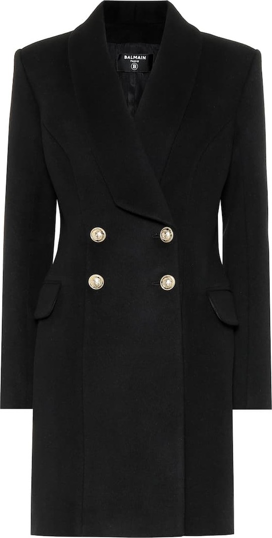 Balmain Wool-blend coat