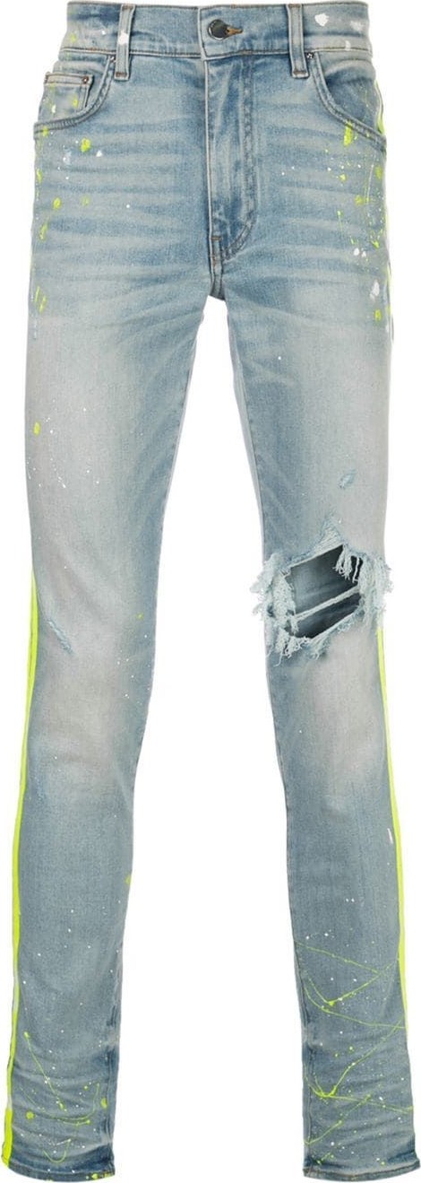 Amiri Neon side stripe jeans