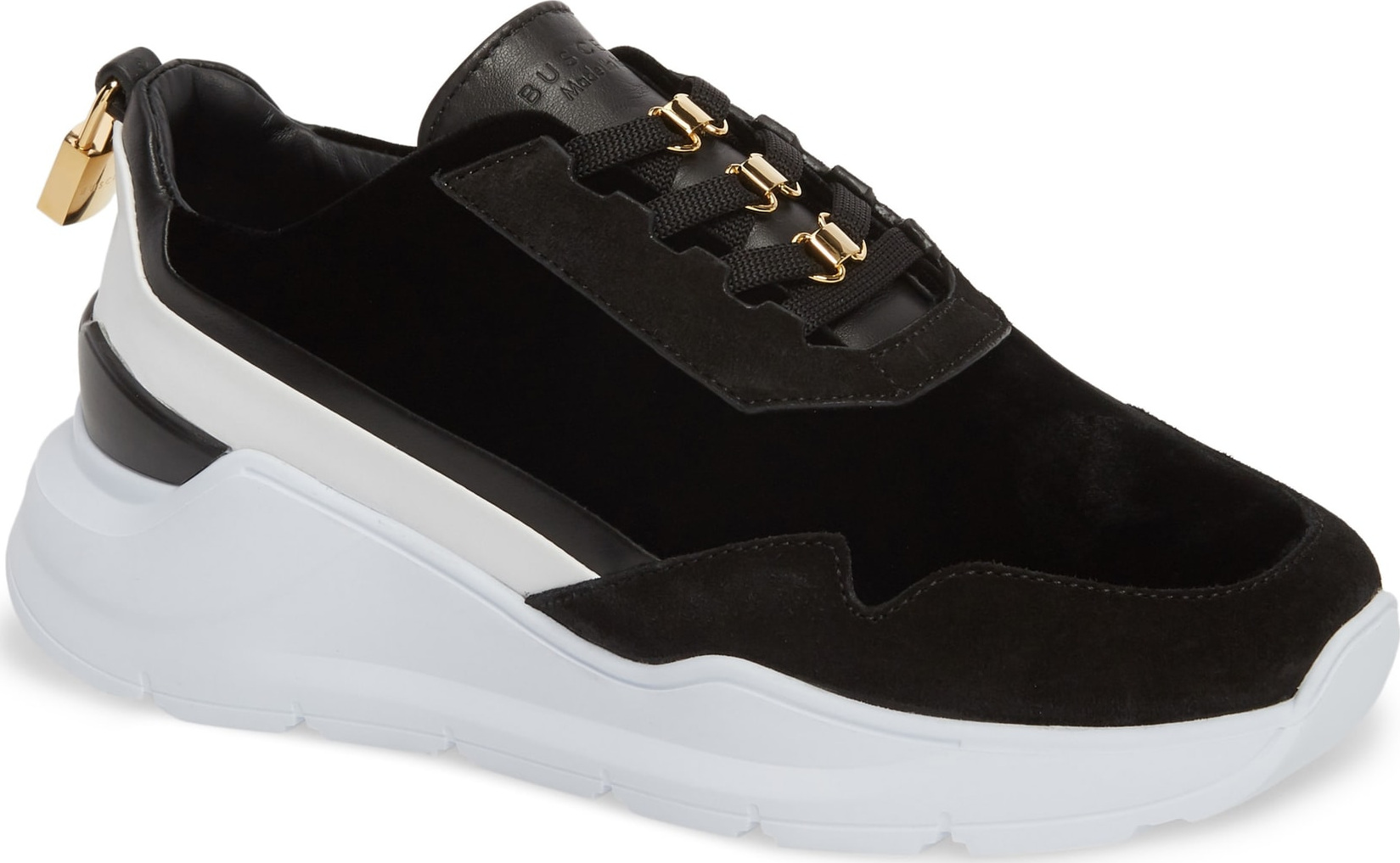 Buscemi Strada Velvet Lace-Up Sneaker (Nordstrom Exclusive)