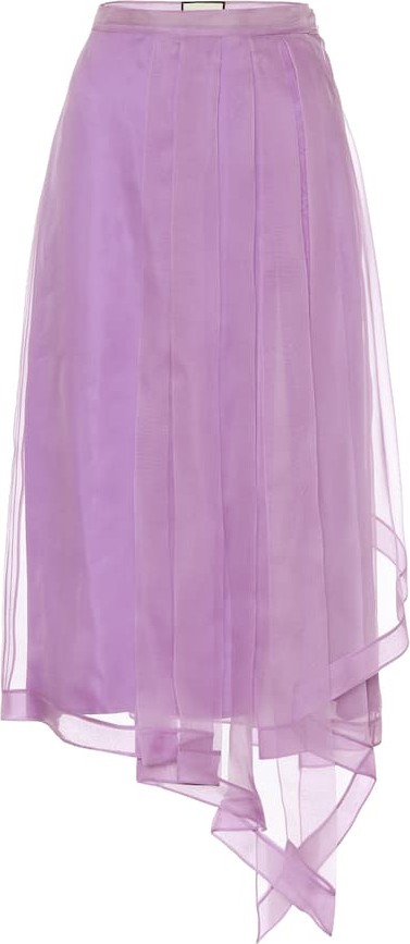 Gucci Silk midi skirt