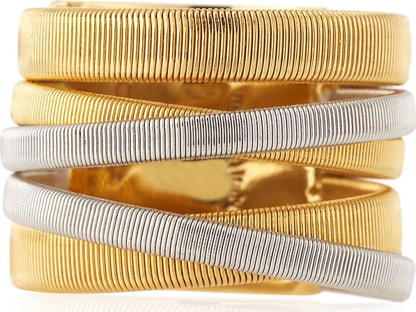 Marco Bicego Masai Yellow & White Gold Five Strand Ring