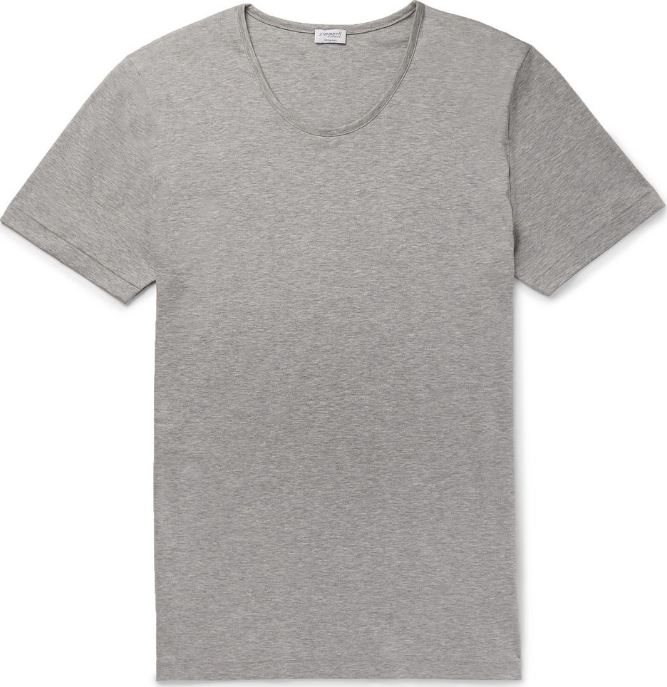 Zimmerli Mélange Sea Island Cotton-Jersey T-Shirt