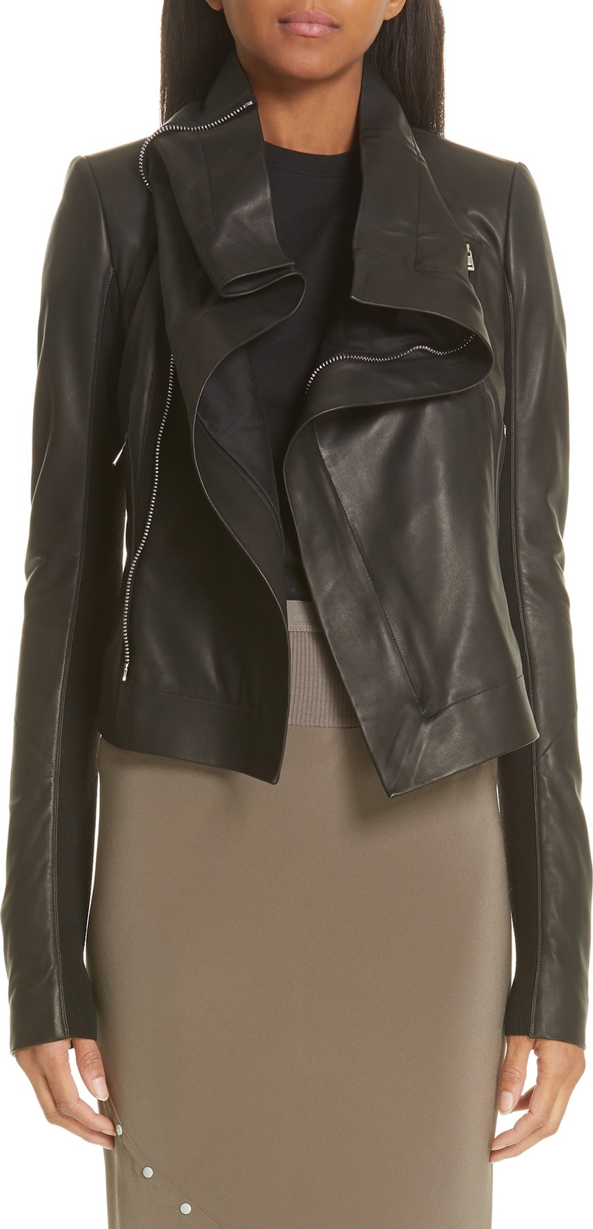 Rick Owens Classic Leather Biker Jacket