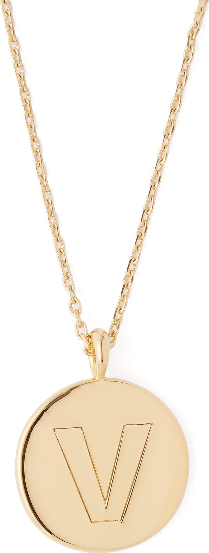 Theodora Warre V-charm gold-plated necklace