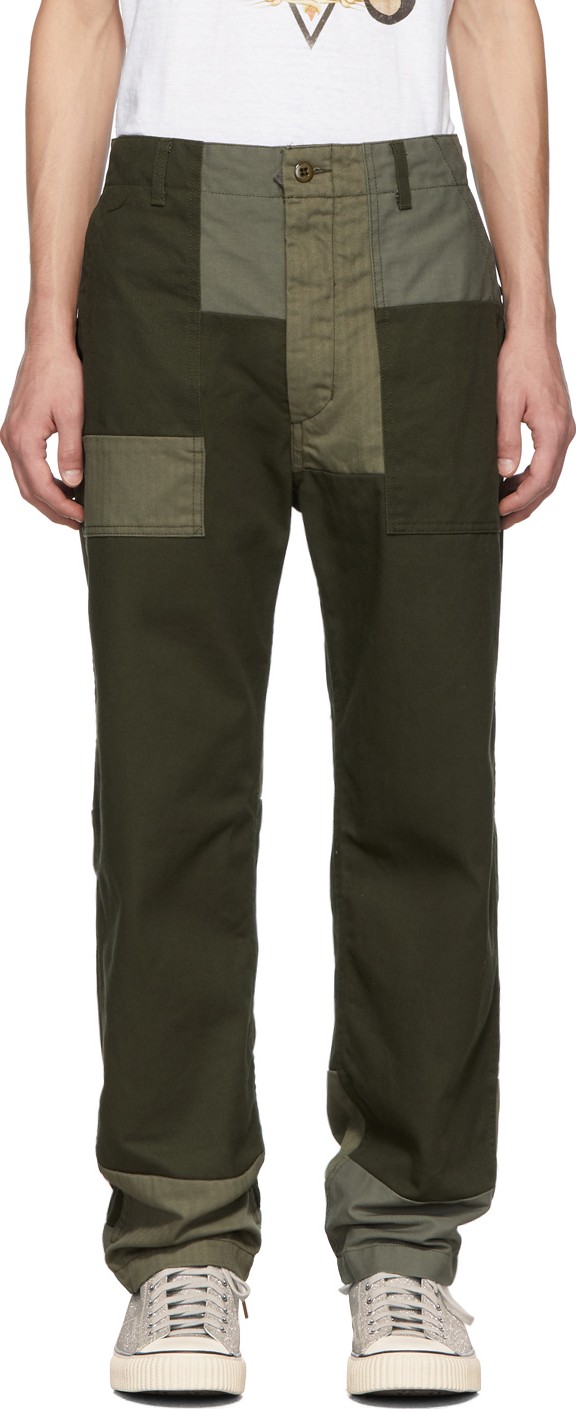 Engineered Garments Green Fatigue Trousers